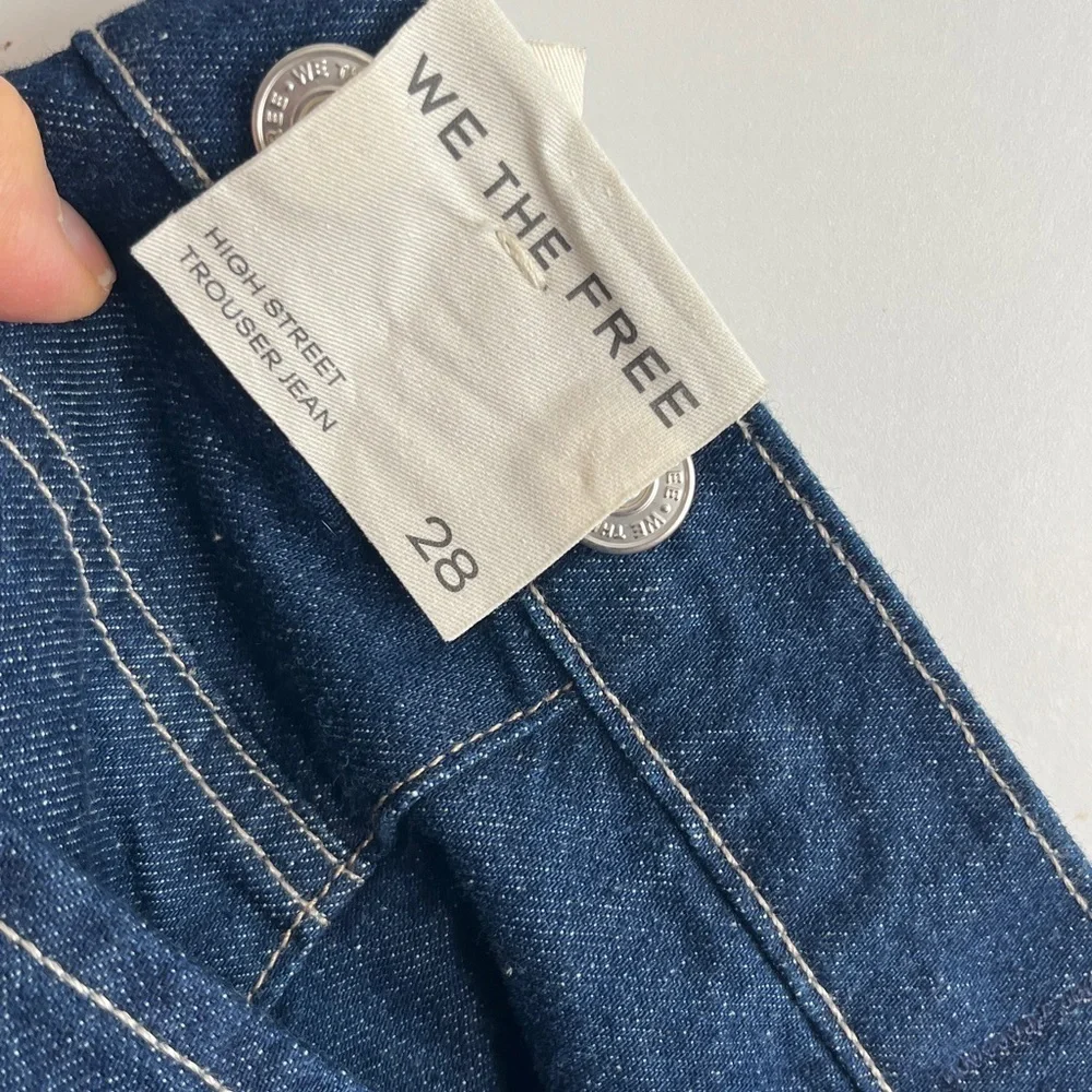 Free People High Street Trouser Jeans Size 28 NWT